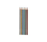 Colortime crayons de couleur 3 mm remplissant les couleurs métalliques 6 pièces
