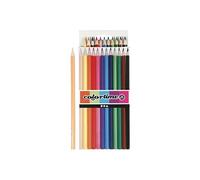 Colortime crayons de couleur 3 mm remplissant multicolore 12 pièces