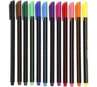Colortime fineliner épaisseur 0,6-0,7 mm multicolore 12 pièces Multicolore G