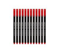 Colortime fineliner épaisseur 0,6-0,7 mm rouge 12 pièces