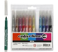 Creotime Feutres à paillettes Colortime