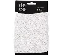 Colortime ruban dentelle crochetée 10 m blanc Blanc G