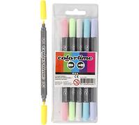 Colortime Stylos à Dessin, Couleurs Pastel, Taille unique