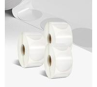 colortouch Lot de 3000 étiquettes autocollantes rondes transparentes - 30 mm de diamètre pour emballage, cadeau, enveloppes, colis et boîte