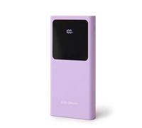 FOREVER Colorum Power Bank 10000mAh Lavende - Batterie Externe Portable avec USB-C microUSB - Power Bank avec Écran LED - Batterie Externe Charge Rapide de Deux Appareils avec Deux Voyants LED