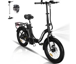 COLORWAY BK6G Vélo Électrique Pliable,20 Pouces Vélo Électrique Portable,250W 36V 12Ah Batterie，EBike avec 2 Modes de Conduite, Pédalage Assisté, Hauteur Réglable, Portable Compact, Adulte Unisexe