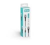 COLORWAY Câble de charge USB-C vers Lightning, charge rapide PD 30 W, 1 m, nylon tressé, gris