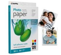 ColorWay PMS1208050A4 Papier photo autocollant mat