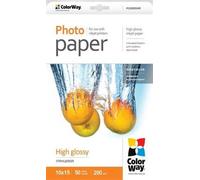 ColorWay Papier photo brillant 200g/m,50pcs,10x15