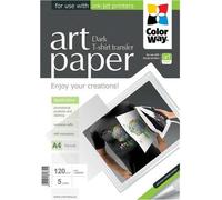 ColorWay Papier thermocollant pour textiles foncés 120g/m, A4, 5pcs