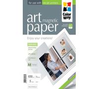 ColorWay Photo paper ART Matte "magnetic" 650g/m, 5pcs, A4