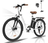 COLORWAY Velo Electrique, avec Moteur 250W, EBike avec Batterie 36V 15Ah, 7 Vitesses, écran LCD, vélo électrique de 28 Pouces pour Hommes et Femmes, autonomie de 45 à 100 km