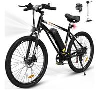 COLORWAY Vélo Électrique Noir VTT 26"" E-Bike Vélo Assistance Électrique avec Batterie Amovible 36V 15Ah Shimano 7 Vitesses