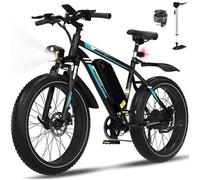 COLORWAY vélo électrique VAE VTT électrique 26"" x 4.0 Ville E-Bike Batterie au Lithium Amovible 48V15AH Shimano 7 Vitesses