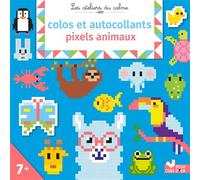 Colos et autocollants pixels animaux - Collectif - Deux Coqs D'or - broché - Document jeunesse