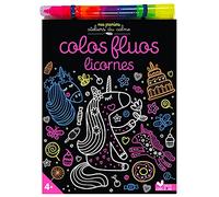 Colos fluos licornes - avec un feutre multimines