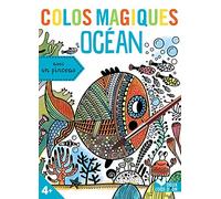 Deux Coqs d'Or – Coffret Colos magiques Océan – 10 cartes à colorier, livret, pinceau, pochette