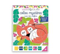 Colos mystères avec des chiffres - bloc avec pinceau et palette peinture papier