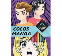 Colos mystères mangas - pochette avec crayons de couleur