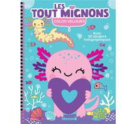 Colos velours - Les tout mignons - Avec 30 stickers holographiques - Collectif - Hemma - broché - Document jeunesse