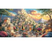 Colosseum-with-Flowered-Streets Puzzle 1000 pièces Extremement Difficile Jeu Stimulant Papier recyclé pour Adultes et Enfants de 12 Ans et Plus 38x26/1000 pièces