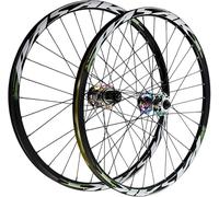 Colour,26inch,Ensemble De Roues pour Vélos De Montagne 26, 27,5 Et 29 Pouces, Moyeu HG, Alliage D'aluminium, Frein À Disque À Dégagement Rapide, Compatibilité avec Roues MTB Avant/Arrière 7-12