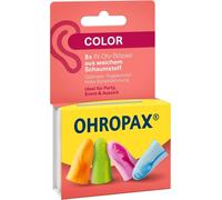 Colour 8 ear plugs made of soft foam,particularly comfortable even with prolonged use,noise isolation rating SNR 35 dB,ideal for parties,