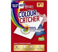 Colour Catcher Lot de 40 feuilles de protection des couleurs Colour Catcher pour lavages de couleurs mixtes pour éviter les accidents de couleur, fabriquées en fibres 100% d'origine naturelle et