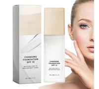 Colour Changing Foundation, 30ml Magic Skin Changing Foundation, Full Coverage Face Foundation Makeup, Long-lasting Skin Liquid Foundation for Daily Use