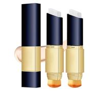 Colour Changing Foundation Stick,Fond De Teint Stick Essence Avec Pinceau,Fond De Teint Couvrant Imperfections Coréen, Correcteur Maquillage Pour Le Teint,Blanc Cover Cream Sticks (Ivoire*2)