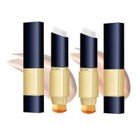 Colour Changing Foundation Stick, Fond De Teint Stick Essence Avec Pinceau, Fond De Teint Couvrant Imperfections Coréen, Maquillage Pour Teint Blanc 2 En 1 Avec Pinceau (Naturelle+Ivoire)