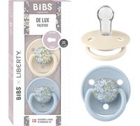 Colour Liberty Tétine. Lot De 2 Sucettes. Sans Bisphénol A,Téterelle Ronde. Silicone,Fabriqué Au Danemark,Taille Unique (0-36 Mois),Eloise Baby Blue