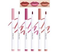 Colour Lip Pen 3 PCS Haut pigmenté Lip Tint Stain Pen, Waterproof No Transfert Rouge à lèvres,Tenue Longue Durée, Effet Tatouage Naturel Crayon à lèvres précis pour Femmes-02+04+05