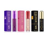 COLOUR ME Milton-Lloyd Lot de 3 flacons de parfum pour femme Rose/violet/doré, 50 ml