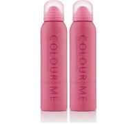 COLOUR ME Pink Parfum de Luxe pour Femme - Spray 150 ml (Lot de 2)