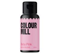 Colour Mill Aqua Blend, Colorant Alimentaire à Base d'Eau, Baby Pink, 20 ml | Liquide hautement concentré, Couleurs éclatantes, Pour royal icing, Macarons, Meringues, Fondant, Gelées et boissons