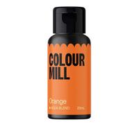 Colour Mill Aqua Blend, Colorant Alimentaire à Base d'Eau, Orange, 20 ml | Liquide hautement concentré, Couleurs éclatantes, Pour royal icing, Macarons, Meringues, Fondant, Gelées et boissons