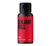 Colour Mill Aqua Blend, Colorant Alimentaire à Base d'Eau, Red, 20 ml | Liquide hautement concentré, Couleurs éclatantes, Pour royal icing, Macarons, Meringues, Fondant, Gelées et boissons