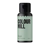 Colour Mill Aqua Blend, Colorant Alimentaire à Base d'Eau, Sage, 20 ml | Liquide hautement concentré, Couleurs éclatantes, Pour royal icing, Macarons, Meringues, Fondant, Gelées et boissons