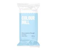 Colour Mill Decorators Dough Baby Blue: Pâte à Sucre pour Recouvrir Gâteaux, Cupcakes et Biscuits, Facile à Étaler et à Colorer, Idéal pour Décoration de Gâteaux et Figurines - 250g