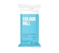 Colour Mill Decorators Dough Sky Blue: Pâte à Sucre pour Recouvrir Gâteaux, Cupcakes et Biscuits, Facile à Étaler et à Colorer, Idéal pour Décoration de Gâteaux et Figurines - 250g
