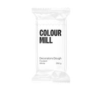 Colour Mill Decorators Dough White: Pâte à Sucre pour Recouvrir Gâteaux, Cupcakes et Biscuits, Facile à Étaler et à Colorer, Idéal pour Décoration de Gâteaux et Figurines - 250g