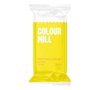 Colour Mill Decorators Dough Yellow: Pâte à Sucre pour Recouvrir Gâteaux, Cupcakes et Biscuits, Facile à Étaler et à Colorer, Idéal pour Décoration de Gâteaux et Figurines - 250g