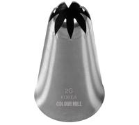 Colour Mill Douille Patisserie en Acier Inoxydable 2G: Medium 8-Point Closed Star avec Ouverture Supérieure de 13.5mm