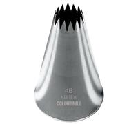 Colour Mill Douille Patisserie en Acier Inoxydable 4B: Medium Open Star avec Ouverture Supérieure de 13mm