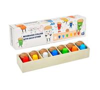 Colour Sorting Toys - Wood | Beverage Matching Game Educational and Fun for Two Players | Parent-Child Interactive Toy for Children Matching and Memory Skills