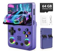 Colourbing RG36PRO, Console rétro Portable, écran 3,5", 30 000+ Jeux, Carte TF 64 Go, Batterie 3000 mAh, idéale pour Les Voyages, Cadeau pour ado ou Partenaire - Pourpre