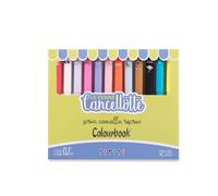 Colourbook Cancellotte Lot de 12 stylos gel effaçables rechargeables, gomme semi-sphère, diamètre pointe 0,7 mm