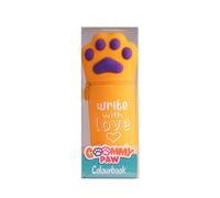 Colourbook Goommy Paw Trousse 2 en 1 Silicone Souple, Porte-Stylo de Table (Ocre)