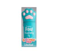 Colourbook Goommy Paw Trousse 2 en 1 Silicone Souple, Porte-Stylo de Table (Turquoise)